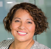 Claire Ashford, compliance head at a financial firm, portrait.